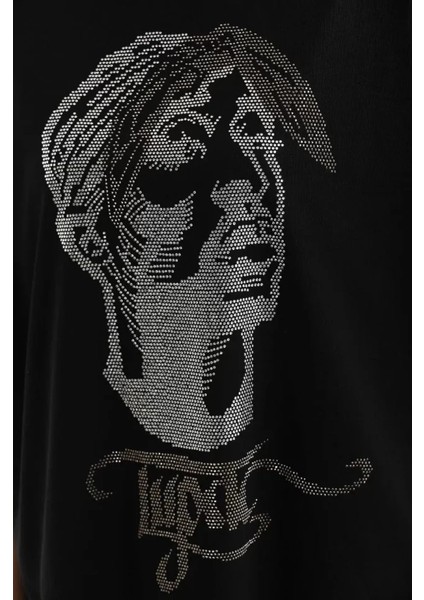 Mdb Unisex Taş Desenli Oversize Thirt Iyah fiyatları