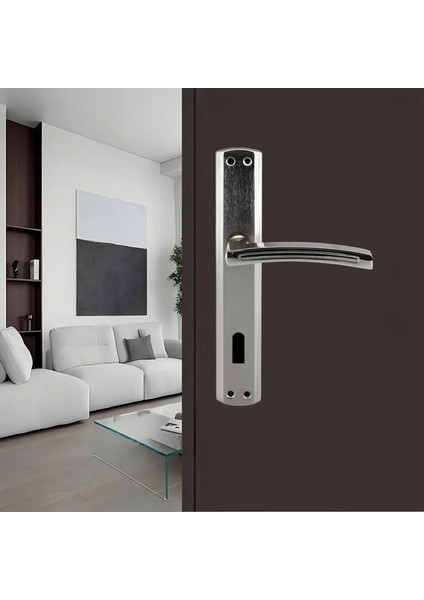 Oda Kapı Kolu Aynalı Nikel Inox Sağa Sola Uygun Ön Arka Oda Kapısı 1 Takım fırsatları