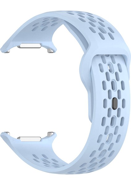 Galaxy Watch 6 (44MM) Uyumlu 20MM Kavisli Delikli Silikon KORDON-119 Açık Mavi fiyatları