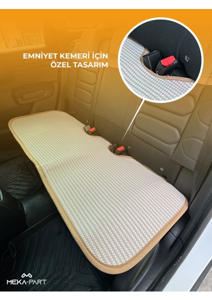 Terletmez Oto Koltuk Koruyucu Kılıf %100 Pamuk 5 Li Tam Set Krem Jeep Renegade Tüm Modeller fiyatları
