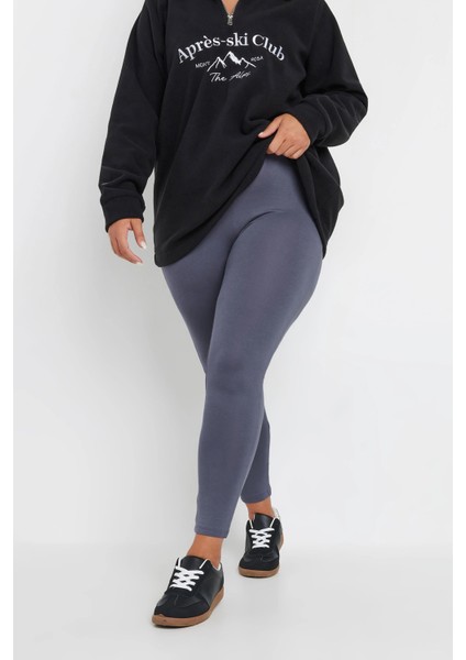 Büyük Beden Vücudu Saran Likralı Streç Tayt 143595