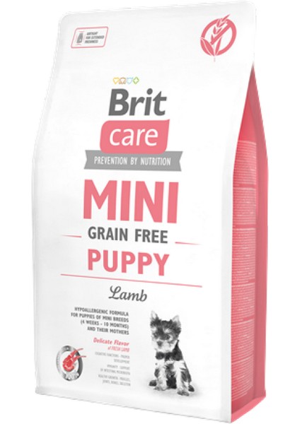 Wizard Brit Care 7 kg Mini Irk Yavru Köpekler Için, Tahılsız, Hipoalerjenik Kuzu Etli Kuru Mama
