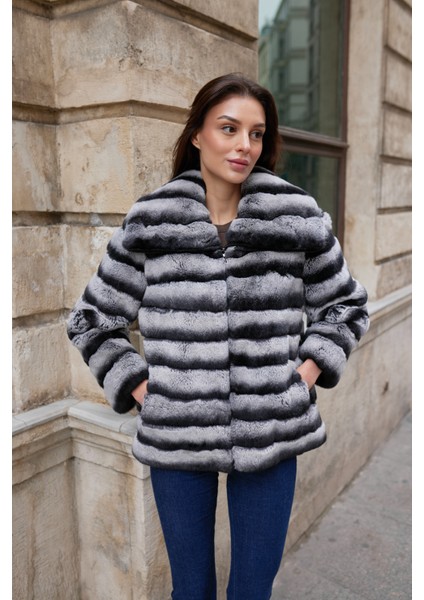 Velvera Hakiki Kürk Mont Geniş Boğum fırsatları