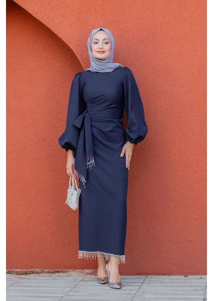 Kies Taş Püskül Detaylı Abiye-Laci fırsatları