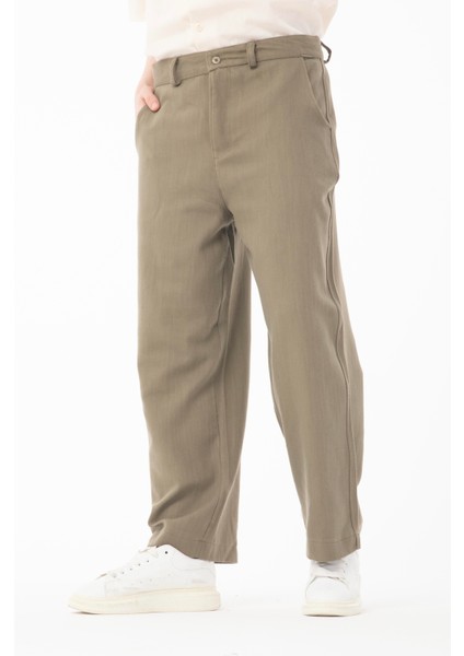 R-4415 Kemer Detaylı Keten Baggy Pantolon indirimleri