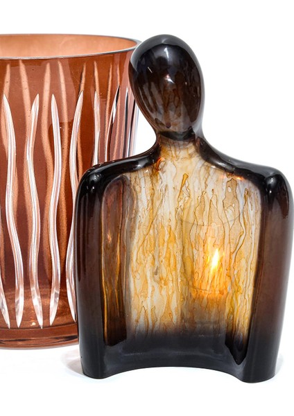 Arun Heykel- Transparan Kahverengi Batik (19 Cm)