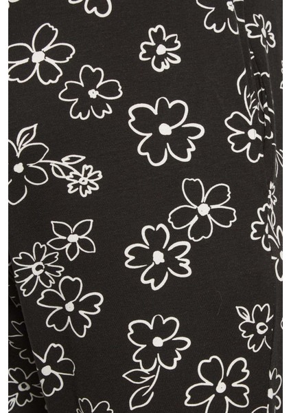 Büyük Beden Hamile Dar Paça Ip Bağlama Askılı Çiçek Desenli Maxi Tulum 158433