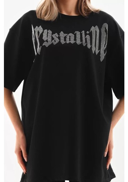 Mdb Unisex Taş Desenli Oversize Thirt Beyaz fiyatları