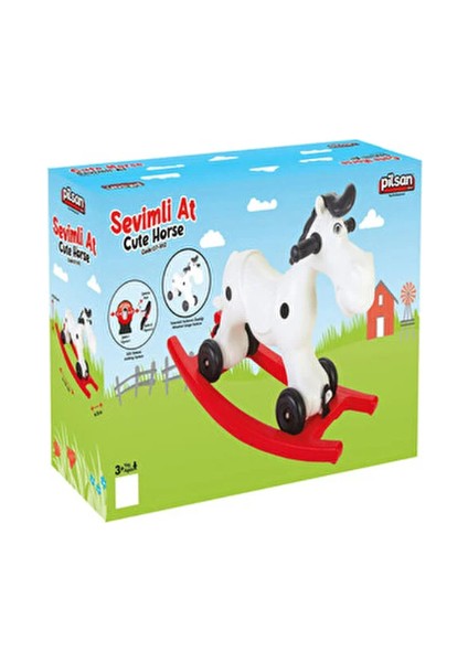 Sevimli Sallanan At Ergonomik Tasarım 2-4 Yaş Çocuklar İçin Güvenli Oyun indirimleri