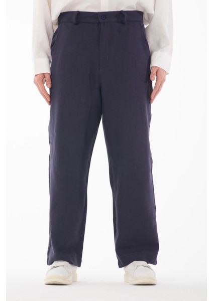 R-4415 Kemer Detaylı Keten Baggy Pantolon fiyatları