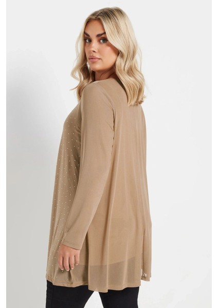 Büyük Beden Uzun Kollu Içi Astarlı Taş Işlemeli Bluz 303787 indirimleri