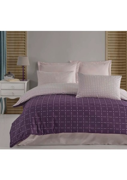 Ranforce Tek Kişilik Nevresim Takımı Lewıs Plum