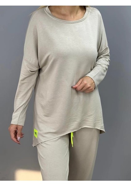 Mdb Kadın Iki Iplik Viskon Pamuk Kumaş Arma Detaylı Ikili Takım fiyatları