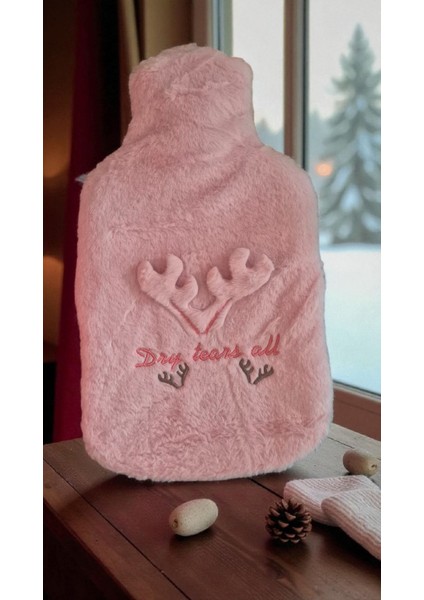 2 Litre Büyük Boy Geyikli Model Peluş Kılıflı Sıcak Su Torbası – Yumuşak Kışlık Isıtıcı, Ağrı Giderici ve Soğuk Algınlığı Termofor