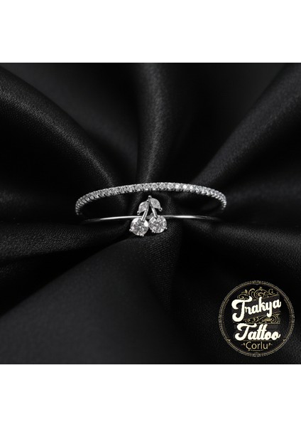 Zirkon Taşlı Su Yolu Kirazlı 2li Kadın Çelik Kelepçe Bileklik Paslanmaz fiyatları