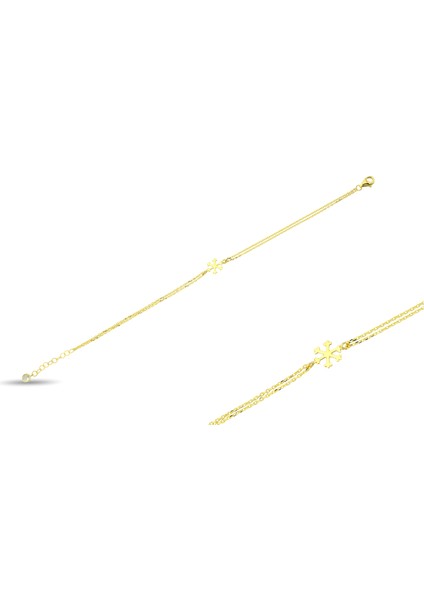 Altın Kar Tanesi Bileklik modelleri