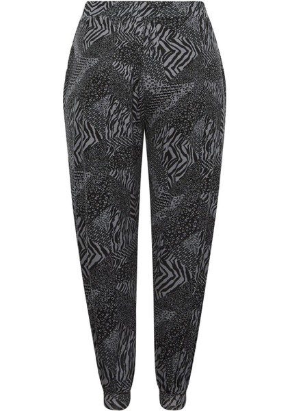 Büyük Beden Desenli Paçası Lastikli Cepli Beli Lastikli Likralı Eşofman Altı 143411 fırsatları