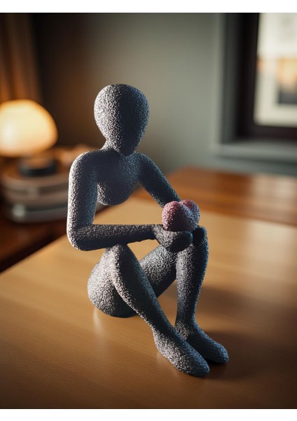 Kalbimi Sana Verdim – Minimalist Dekor & Anlamlı Hediye Figürü modelleri