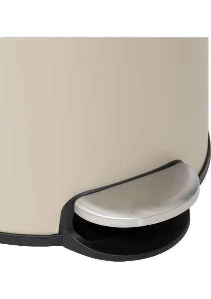 30 L Metal Pedallı Çöp Kovası Bej | Bambu Kapak, Yavaş Kapanma, Kolay Temizlik Çıkarılabilir Yıkanabilir İç Sepet modelleri