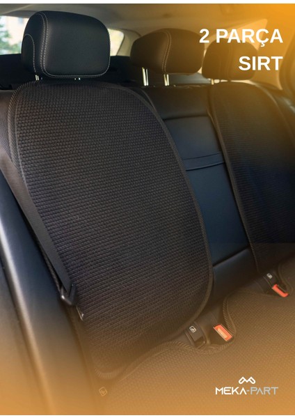 Terletmez Oto Koltuk Koruyucu Kılıf %100 Pamuk 5 Li Tam Set Siyah Opel Astra Tüm Modeller modelleri