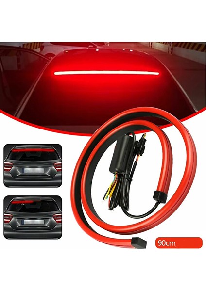 Oto Araç Arka Cam Içi 90CM Kayar LED Stop Lambası Fonksiyonlu Arka Stop LED fiyatları