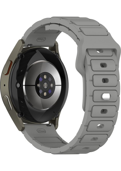 Huawei Watch Gt 3 Active (46MM) Uyumlu 22MM Yeni Tasarım Silikon KORDON-132 Gri