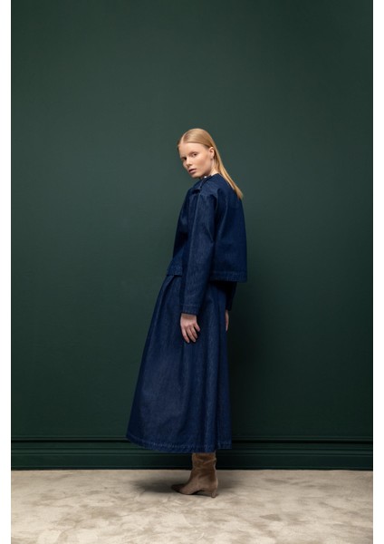 Düğme Detaylı Denim Ceket 26W50810