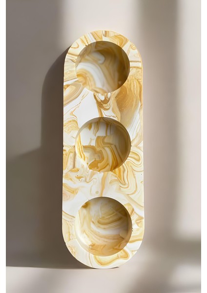 El Yapımı Sarı Mermer Desenli Beton Tealight Mumluk | Şamdan ve Dekoratif Masa Mumluğu indirimleri