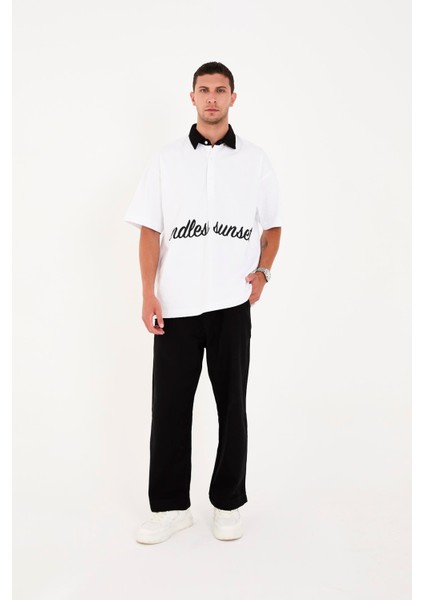 R-4419 Fermuarlı Baggy Pantolon