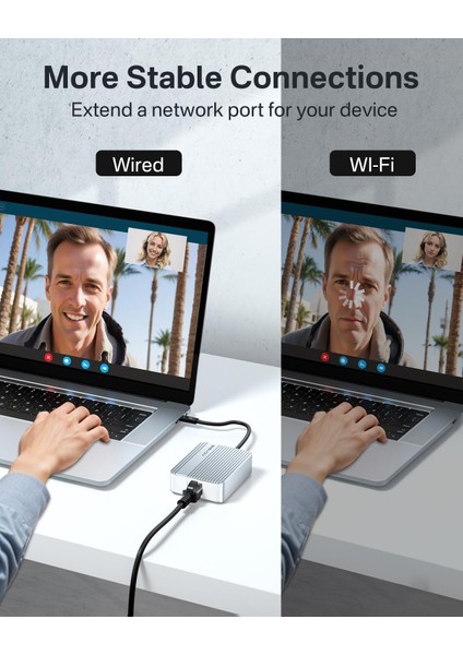 NT0201 Usb4 To 10GBPS Ethernet Dönüştürücü Adaptör - 10/100/1000/2.5G/5G/THUNDERBOLT 3/4/5 Uyumlu (NT0201)