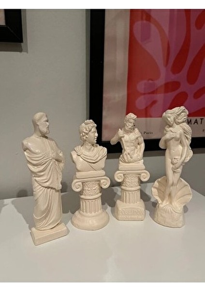 Imosas Yunan Heykel Biblo 4'lü Set modelleri