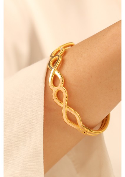 Ajda Sonsuzluk Kelepçe Altın Bilezik CGKKLP0183 fırsatları