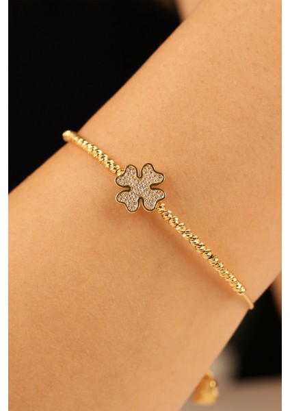 Dorikalı Yonca Model Kelepçe Altın Bilezik CGKKLP0190 modelleri