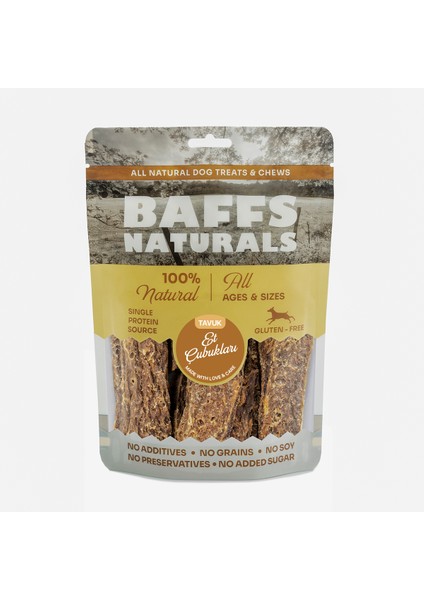 s Tavuk Et Çubukları %100 Doğal Köpek Ödül Maması 100 gr