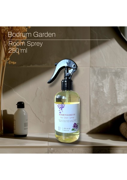 Trigerli Oda Spreyi 250 ml Bodrum Bahçesi Pudra Lavanta Vanilya Çiçeksi