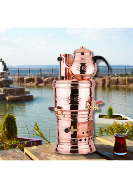 Bakır Semaver Odunlu Kömürlü Tombik Bakır Semaver modelleri