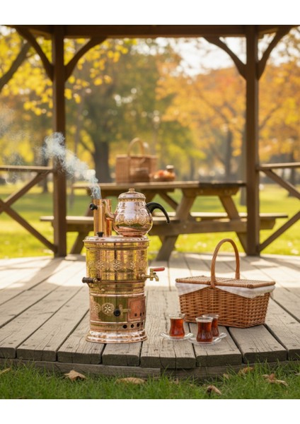 Bakır Semaver Odunlu Kömürlü Tombik Bakır Semaver indirimleri