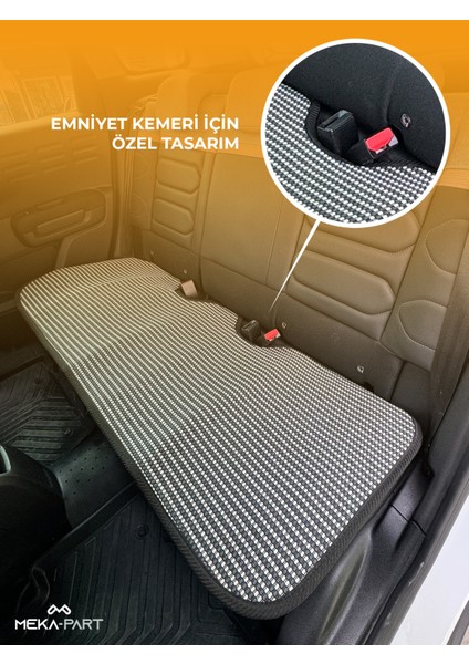 Terletmez Oto Koltuk Koruyucu Kılıf %100 Pamuk 5 Li Tam Set Füme Beyaz Opel Mokka Tüm Modeller fiyatları