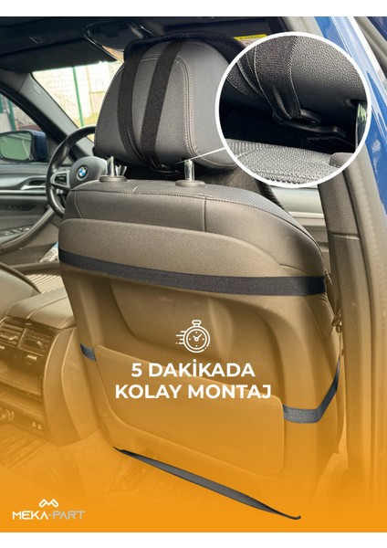 Terletmez Oto Koltuk Koruyucu Kılıf %100 Pamuk 5 Li Tam Set Füme Beyaz Opel Mokka Tüm Modeller indirimleri