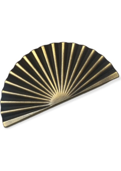 2'li Egesel Yelpaze 64 mm Antik Sarı Çekmece Kulp Mobilya Dolap Kulbu