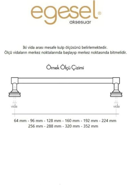 Lüx Dolap Çekmece Kulpu Vito Model 1 Adet 224 mm Mobilya Kulp 1. Sınıf Metal fırsatları