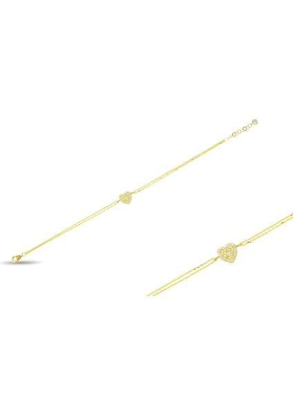 Altın Kalp Bileklik modelleri