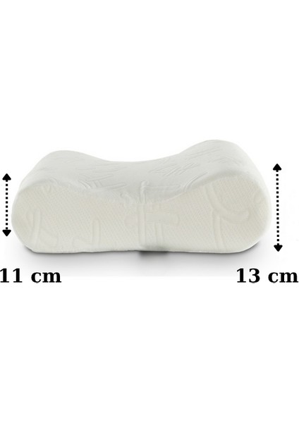Medical/medikal, Boyun Destekli Çift Taraflı Ortopedik Visco Visko Yastık 51 x 41 x 13-11 cm fırsatları