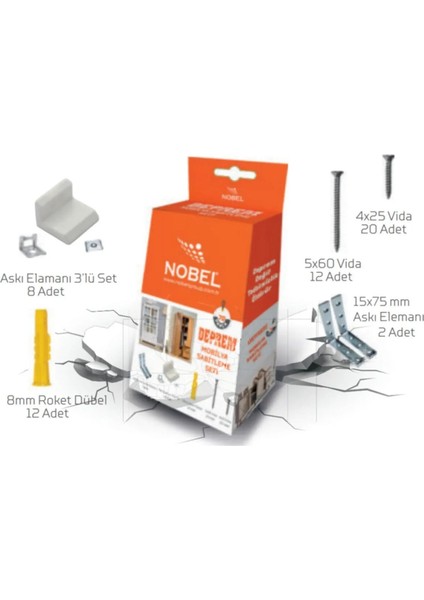 Deprem Mobilya Dolaba Sabitleme Seti fiyatları