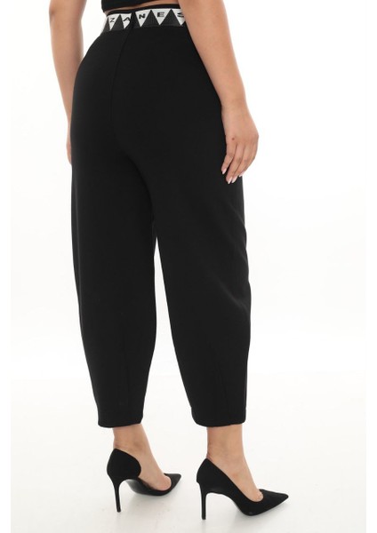 Büyük Beden Kadın Mom Fit Yüksel Bel Beli Lastikli Ekstra Battal Pantolon modelleri