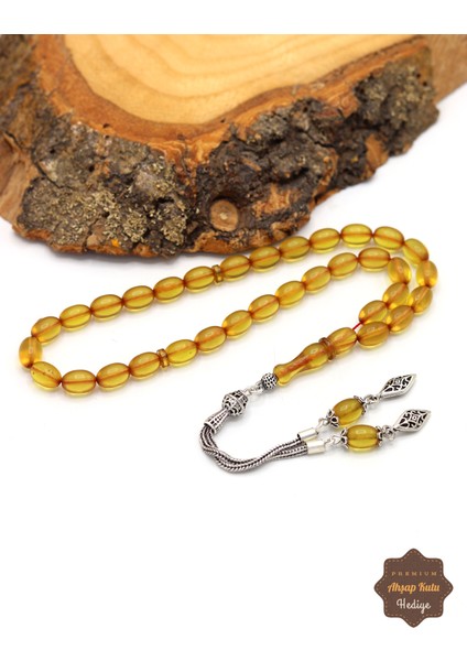 Sarı Arpa Kesim Sıkma Kehribar Tesbih 201024702 modelleri