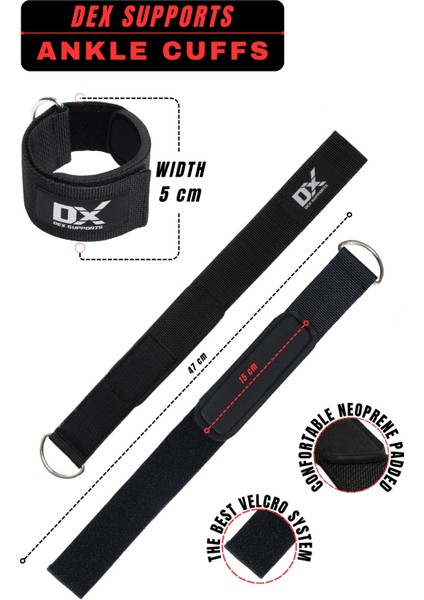 Ankle Cuff – Ankle Strap – Kablo Egzersizleri Için Bilek Kayışı Tekli fiyatları