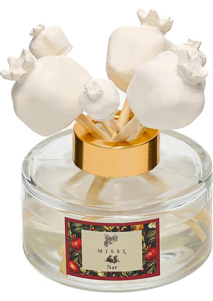 Yılbaşı 150 ml Seramik Taş Bambu Çubuklu Nar Oda Kokusu fiyatları