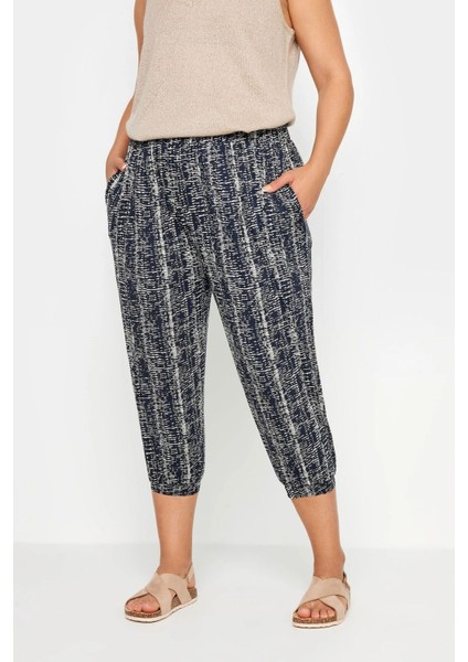 Büyük Beden Paçası ve Beli Lastik Detaylı Cepli Jogger Pantolon 303213 fiyatları