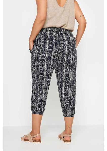 Büyük Beden Paçası ve Beli Lastik Detaylı Cepli Jogger Pantolon 303213 indirimleri